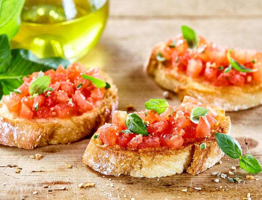 Liposlim NutriTabs - Slim Blog - Bruschetta mit Tomaten und Knoblauch